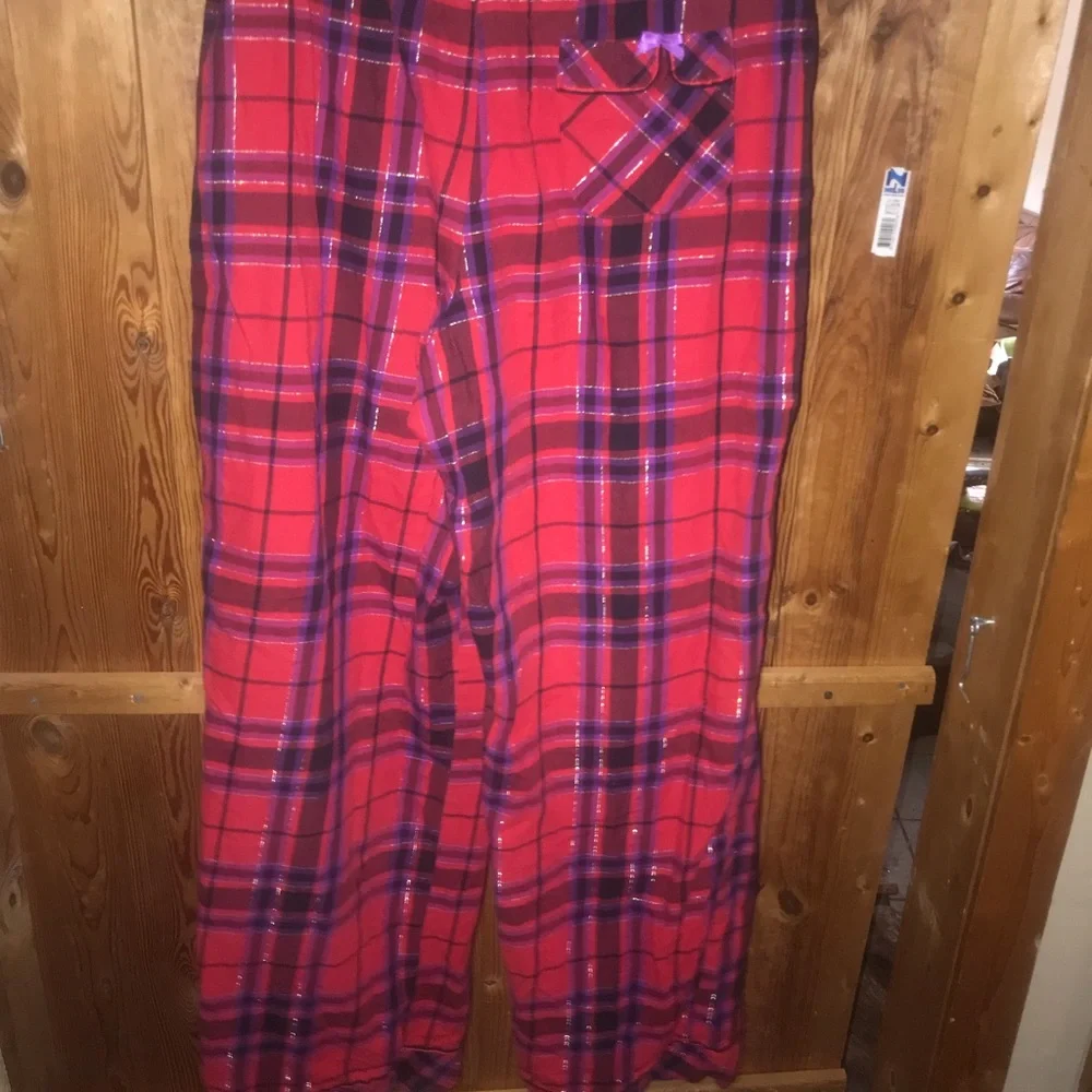 Victoria secret plaid sleeping pants with drawstring 
size medium - Picture 7 of 7